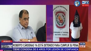 Detienen al exintendente de Lambaré, Roberto Cárdenas, tras años prófugo de la justicia