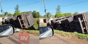  DAÑOS MATERIALES TRAS VUELCO DE CAMIÓN EN GRAL. DELGADO