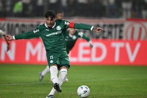 Con Gómez y Sosa en cancha, Palmeiras castiga al Santos y es único líder en Brasil