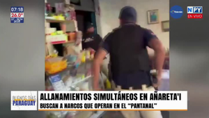 Allanamientos en Añareta'i: De esta zona saldrían los estupefacientes con destino al Pantanal