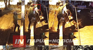 SE SALVÓ DE QUE LO MUERDA EL PERRO PERO NO DE LA POLICÍA 