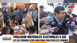 Trasladan materiales electorales a Ciudad del Este para las elecciones municipales