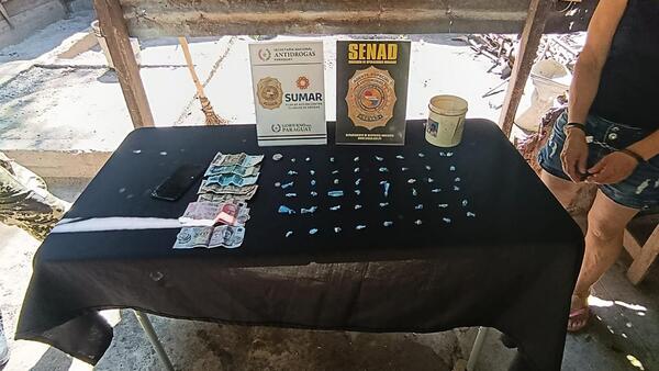 Capturan a mujer miembro de una red de distribución de Crack en Villa Hayes