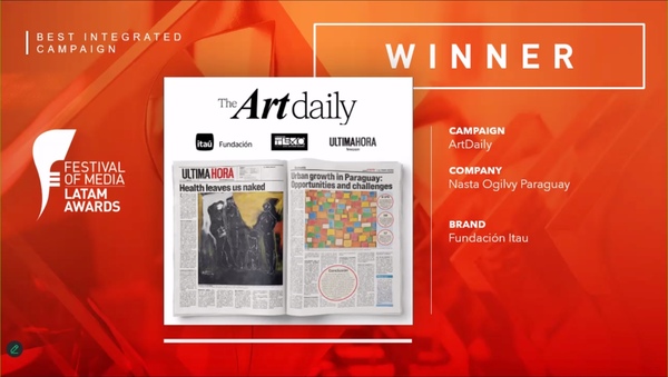 Nasta brilla en el mayor festival de medios de la región con “Art Daily”