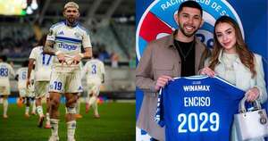 La Nación / La esposa de Enciso eclipsó su primer gol en Racing de Estrasburgo