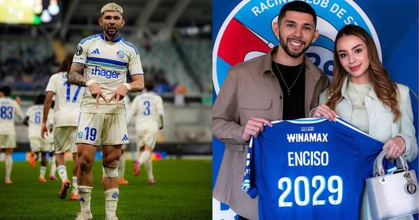 La Nación / La esposa de Enciso eclipsó su primer gol en Racing de Estrasburgo