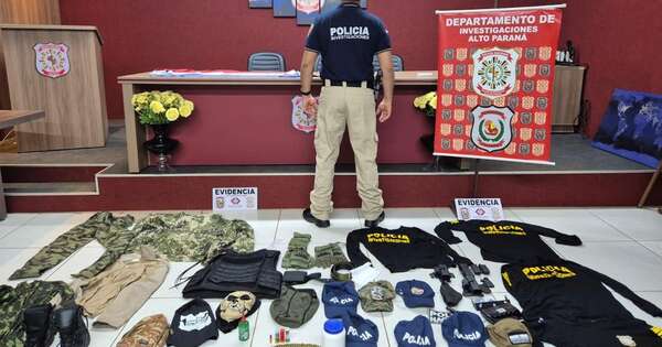 La Nación / Asalto a criptominería: detienen a un hombre a la salida de un rezo e incautan prendas policiales