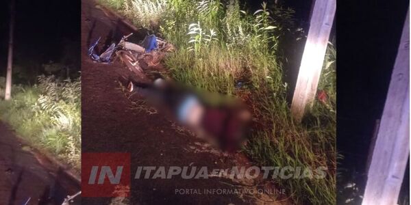  TRINIDAD: MOTOCICLISTA FALLECIÓ TRAS SUFRIR GRAVES LESIONES EN UNA CAÍDA