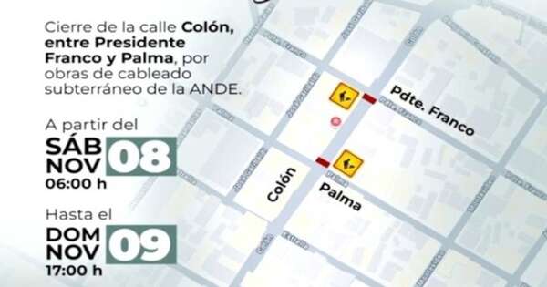 Diario HOY | Cierran la calle Colón todo el fin de semana por obras subterráneas
