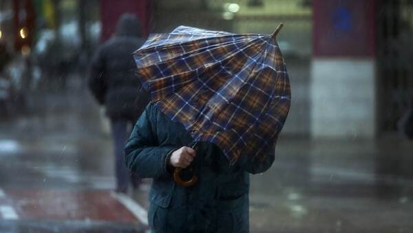 Tormentas fuertes y descenso de temperatura