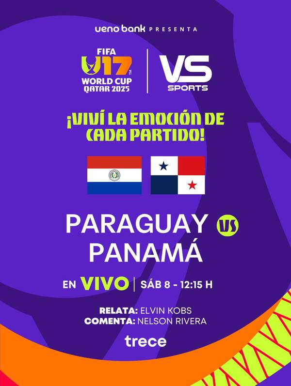 Mundial Sub 17: ¡El Trece transmite este sábado Paraguay vs. Panamá! - trece