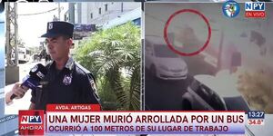 Fatal accidente en Asunción: mujer muere atropellada por un bus del transporte público