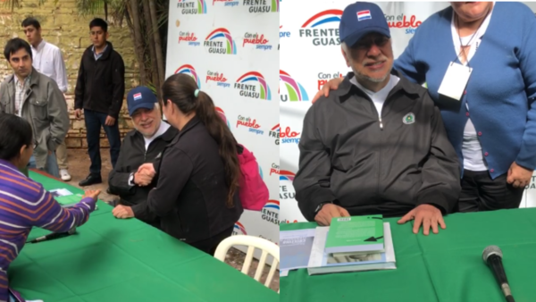 Lugo se vuelve a mostrar en público, llegó hoy a plenaria del Frente Guasu