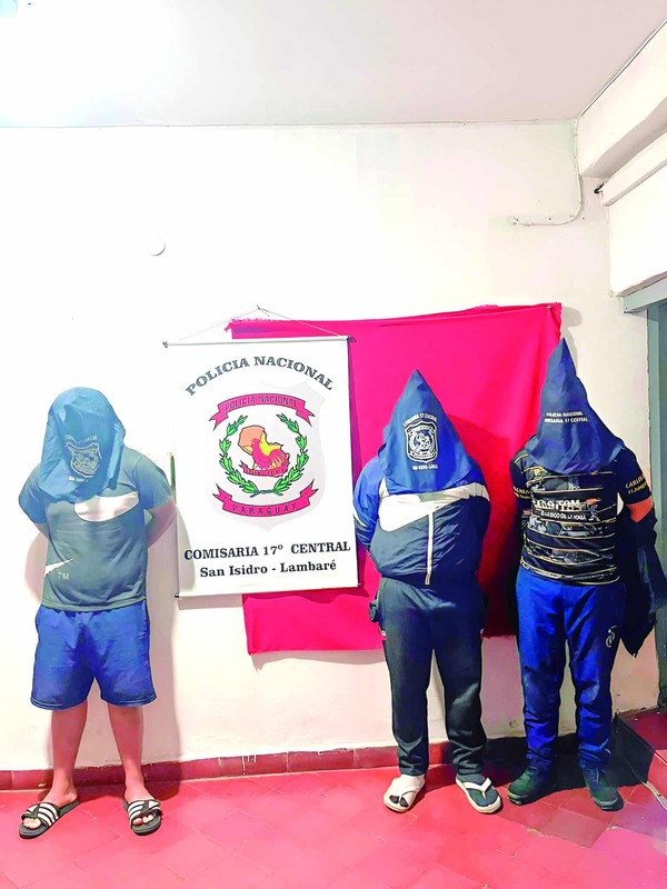 Trío Detenido en Lambaré Tras Robo de Motocicleta