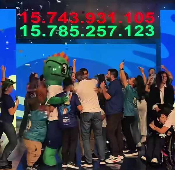 La solidaridad paraguaya respondió con Teletón que logró superar su meta - trece
