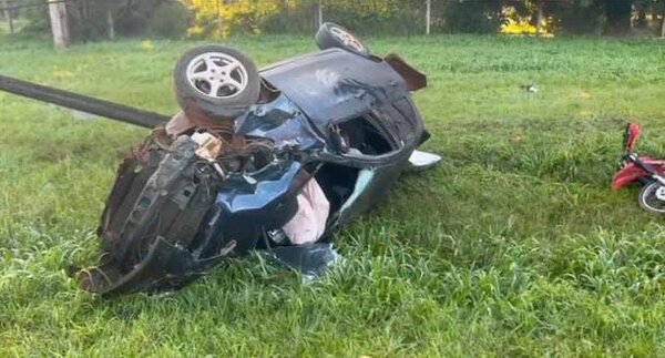 Conductor ebrio causa accidente y deja dos muertos en Capitán Miranda