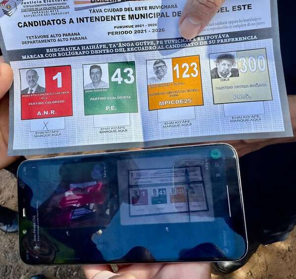 CDE: aprehenden a un hombre por sacar fotos a su papeleta de votación  - Política - ABC Color