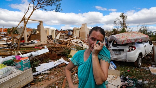 Declaran calamidad pública tras tornado en el Sur de Brasil
