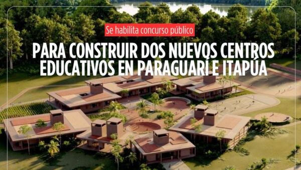 Habilitan concurso público para construir dos nuevos centros educativos en Paraguarí e Itapúa