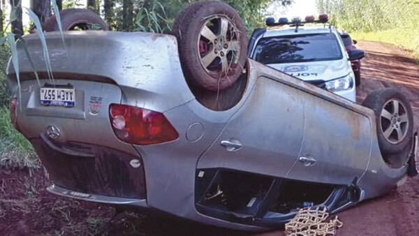 Mita’i volcó auto de su mamá y simuló robo