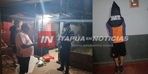 APREHENDEN A SUJETO TRAS INTENTAR HURTAR EN UNA FRUTERÍA DE ENCARNACIÓN