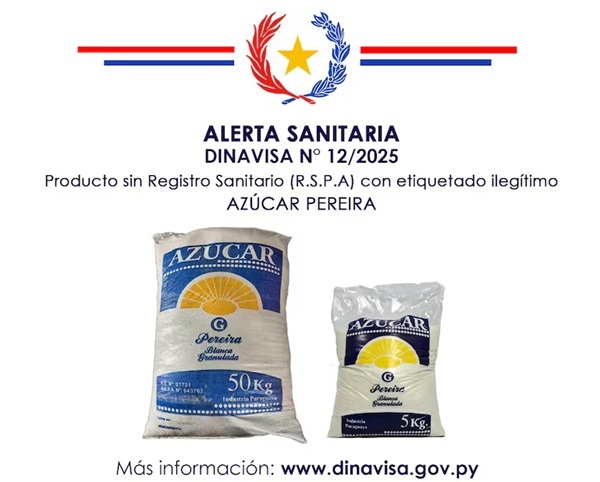 Alerta por azúcar con etiqueta ilegítima en Paraguay