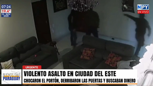 Violento intento de asalto: Delincuentes escaparon sin llevarse nada en Ciudad del Este