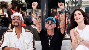 Popular / (VIDEO) ¡Nadia Ferreira y Marc Anthony a los besos frente a Will Smith y Rafa Nadal!