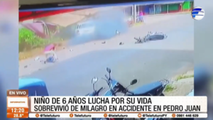 Niño de 6 años lucha por su vida tras accidente