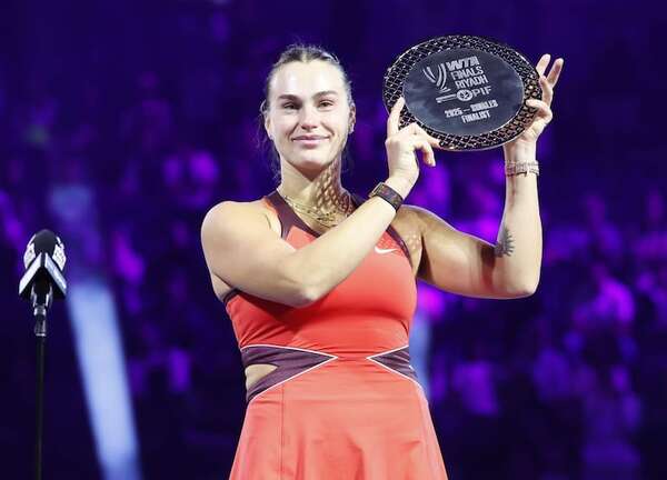 Sabalenka acaba la temporada como #1 - Tenis - ABC Color