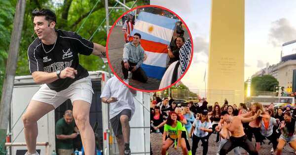 La Nación / Paraguayo organizó juntada en el Obelisco: “Así se conquista nuestra Argentina”