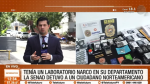 Tenía un laboratorio narco en su departamento