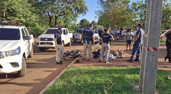 Accidente de tránsito con derivación fatal entre motociclistas sobre la Avda. Pinedo - Concepción al Día