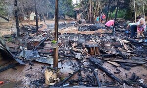 Incendio dejó a una familia sin hogar en Coronel Oviedo: piden ayuda solidaria – Prensa 5