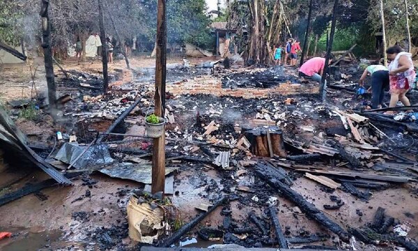 Incendio dejó a una familia sin hogar en Coronel Oviedo: piden ayuda solidaria – Prensa 5