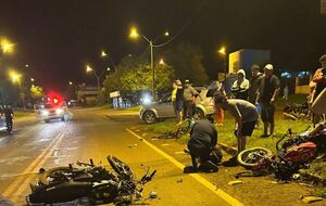 Un fallecido tras choque frontal entre motos en Itapúa - trece
