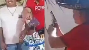 Cumple con temática de Pablo Escobar y mariachis: prófugo realizó tiros al aire