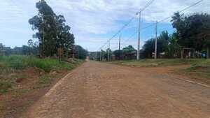 Inauguran 500 metros de empedrado en la Calle C 8 de Capitán Miranda