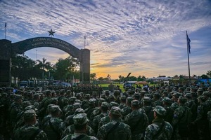 Se despliega el «Escudo guaraní»