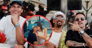 La Nación / Nadia Ferreira y Marc Anthony derrocharon amor frente a Will Smith y Rafa Nadal