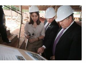 Ministros Jiménez Rolón y Martínez Simón verificaron avances de la futura sede judicial de J. Augusto Saldívar