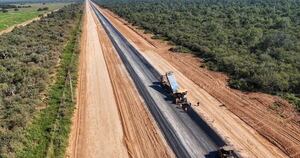 La Nación / Corredor Bioceánico completó más de 5 km de base asfáltica con polímero