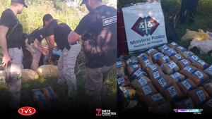 INCAUTAN 53 KILOS DE SUPUESTA MARIHUANA EN SAN ANTONIO YPEKURÚ - «TVS DIGITAL»