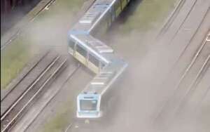 Video: tren de pasajeros descarrila en Buenos Aires y deja nueve heridos - Mundo - ABC Color