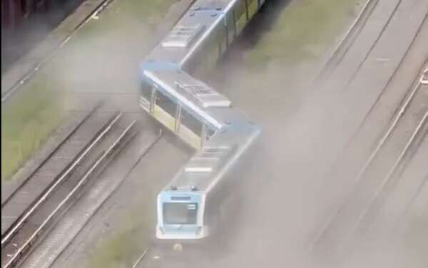 Video: tren de pasajeros descarrila en Buenos Aires y deja nueve heridos - Mundo - ABC Color