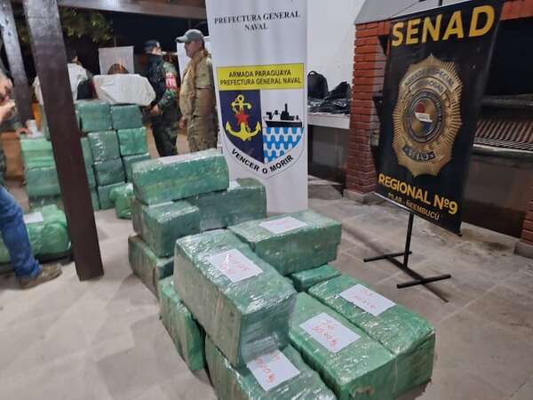 Incautan una tonelada de marihuana en operativo “Escudo Guaraní” en Mayor Martínez - Policiales - ABC Color