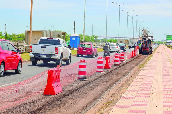Cierran Costanera Norte por Obras subterráneas de la ANDE