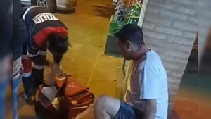 Brutal ataque: mujer golpeó a su ex con una botella de vidrio