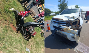 Motociclista de 69 años muere tras choque con una camioneta en la Ruta PY02, zona de Caaguazú - OviedoPress