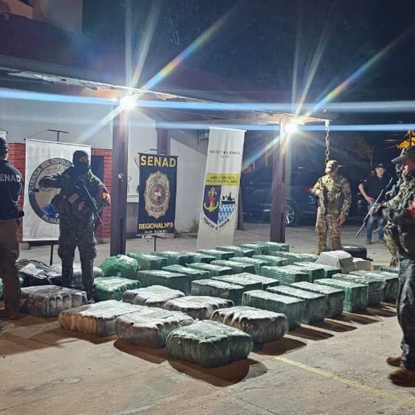 Incautan de 1.000 kilos de marihuana en el departamento de Ñeembucú